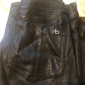 rag & bone/JEAN Skinny Leather Pants size 25